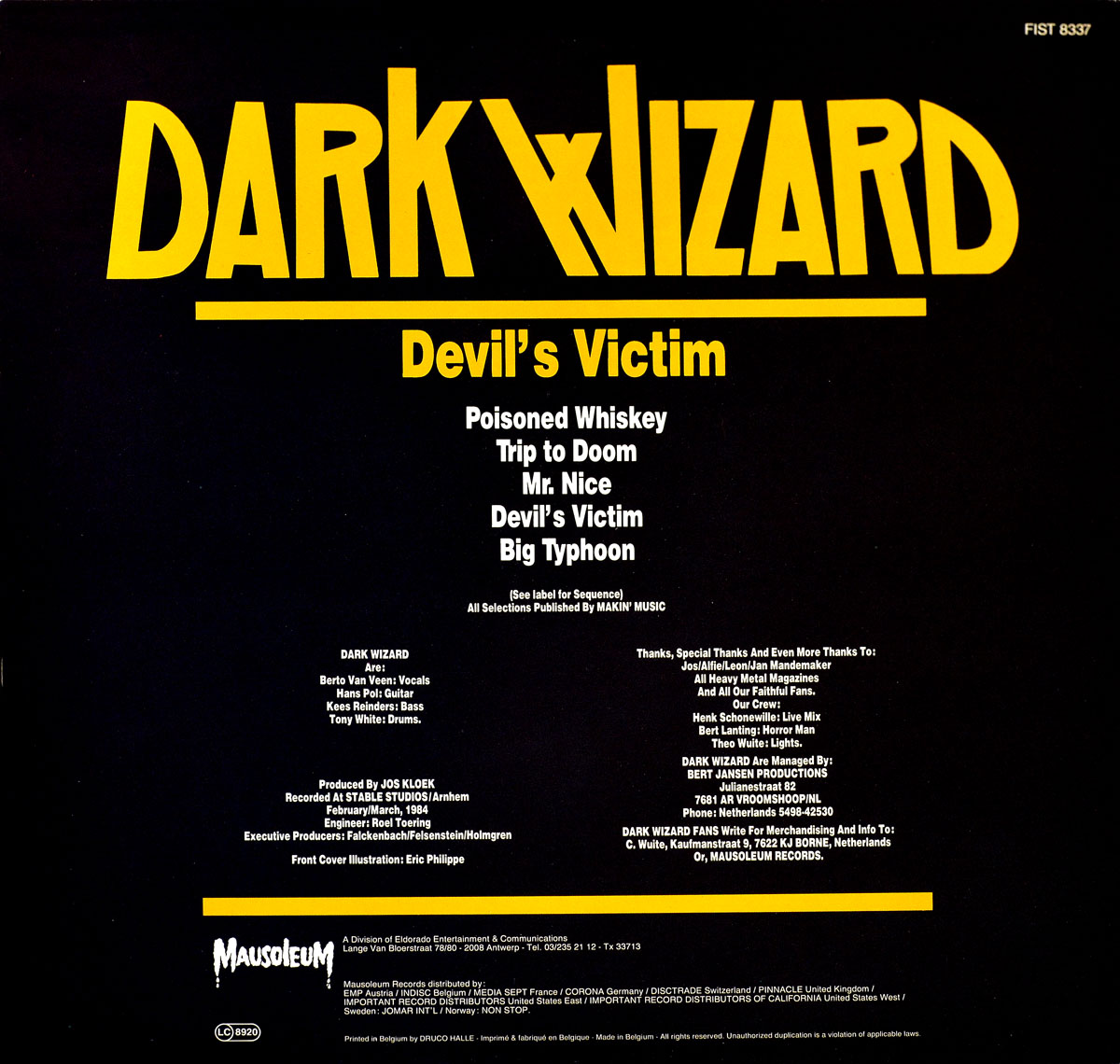 High Resolution Photo #11 DARK WIZARD - Devil's Victim https://vinyl-records.nl 